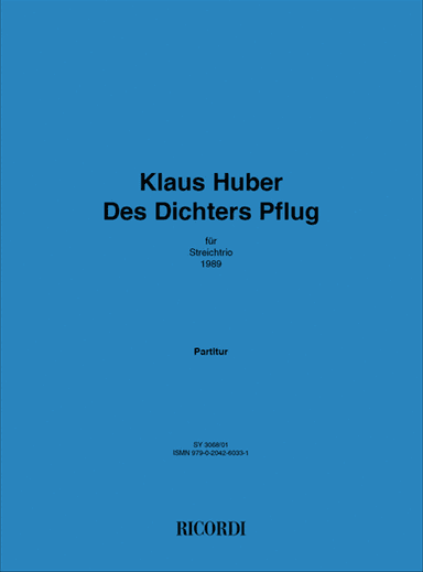 Des Dichters Pflug
