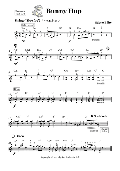 Bunny Hop (Electronic Keyboard Grade 4)