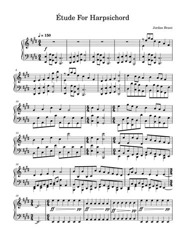 Étude For Harpsichord