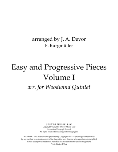 Easy and Progressive Pieces - Volume I