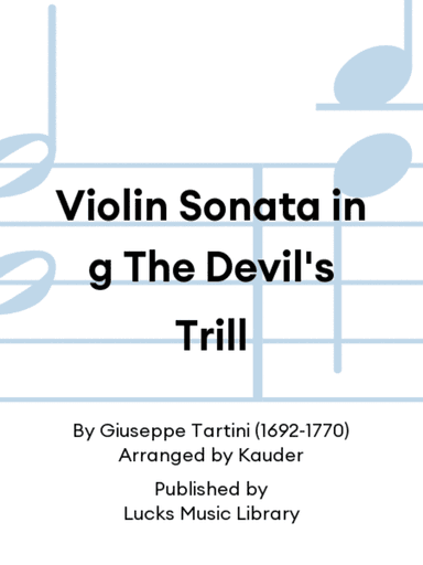 Violin Sonata in g The Devil's Trill