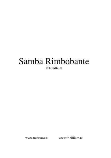 Samba Rimbobante