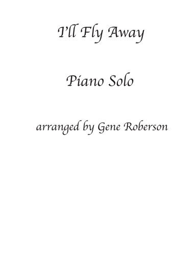 I'll Fly Away