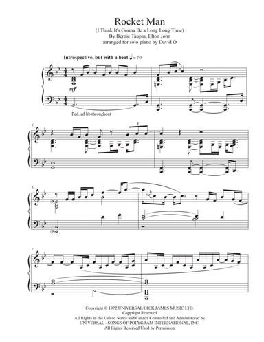 Rocket Man (i Think It's Gonna Be A Long Long Time)