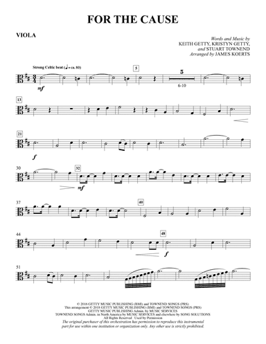 For the Cause (arr. James Koerts) - Viola