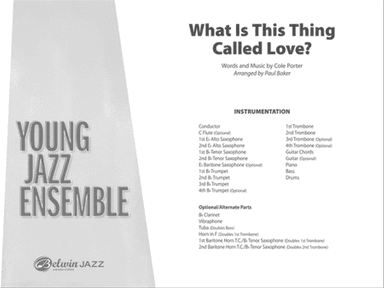What Is This Thing Called Love?: Score