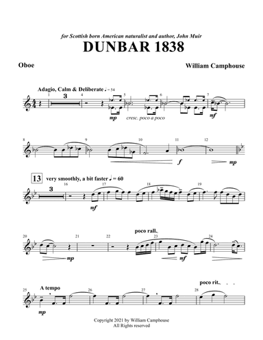 Dunbar 1838: Oboe