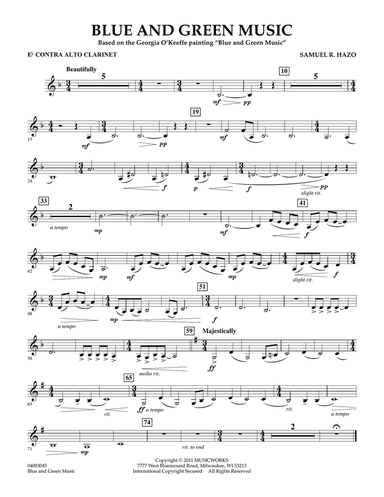 Blue And Green Music - Eb Contra Alto Clarinet