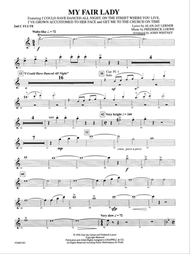My Fair Lady (Medley): 2nd Flute