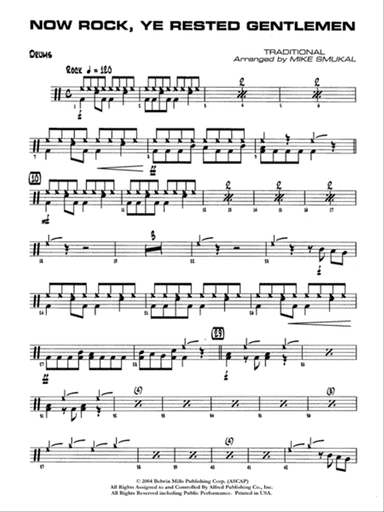 Now Rock, Ye Rested Gentlemen: Drums
