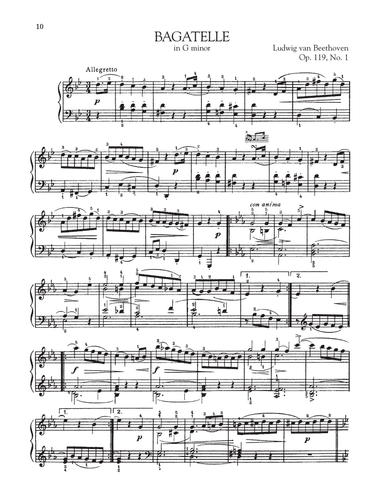 Bagatelle In G Minor, Op. 119, No. 1