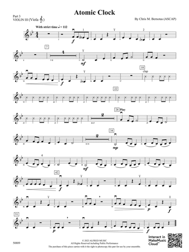 Atomic Clock: Part 3 - Violin I