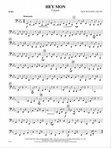 Hey Mon (Calypso): Tuba