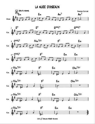 LA NUÉE D'OISEAUX