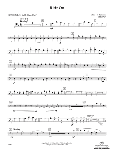 Ride On: (wp) B-flat Baritone B.C.