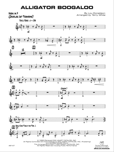 Alligator Boogaloo: 1st F Horn