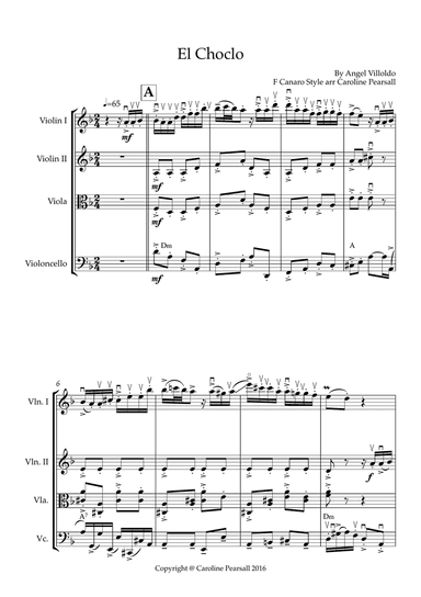 El Choclo Tango - String Quartet