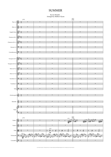 Summer - Score Only