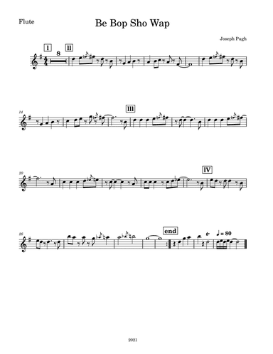 Be Bop Sho Wap(Flute Solo)