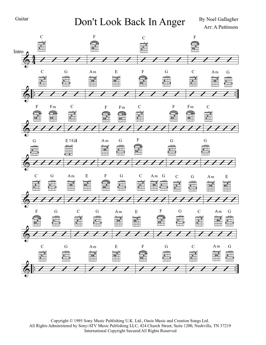 Don't Look Back In Anger