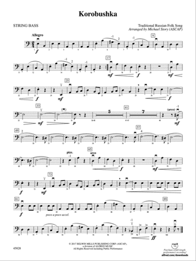 Korobushka: String Bass