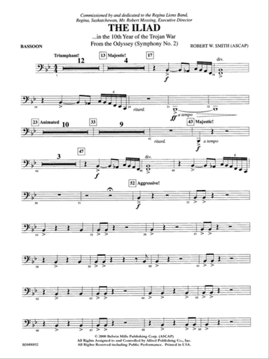 The Iliad (from The Odyssey (Symphony No. 2)): Bassoon