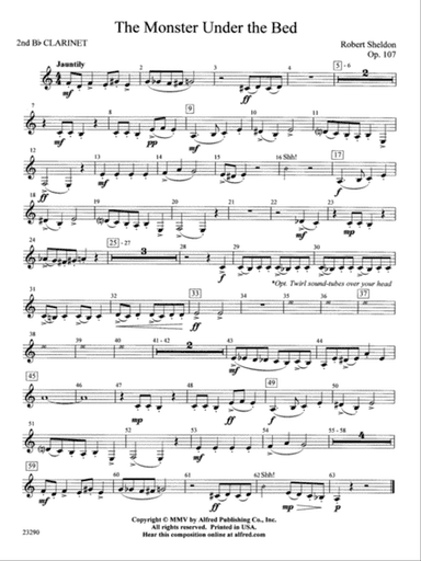 The Monster Under the Bed: 2nd B-flat Clarinet