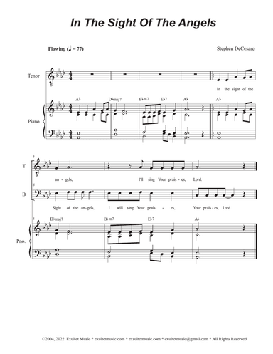 In The Sight Of The Angels (Duet for Tenor and Bass solo)
