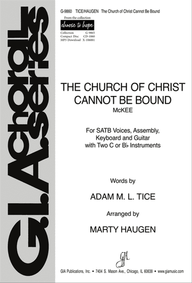 The Church of Christ Cannot Be Bound - Instrument edition