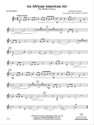 An African-American Air: 1st B-flat Trumpet