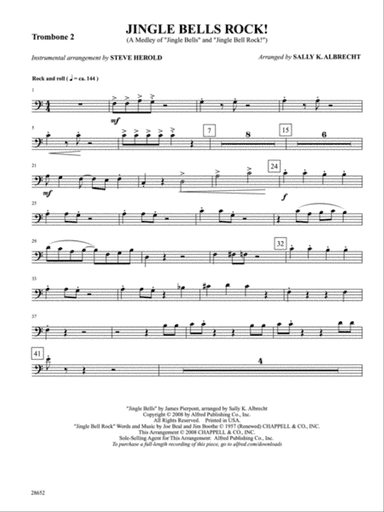 Jingle Bells Rock! (A Medley): 2nd Trombone
