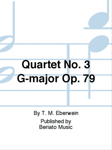 Quartet No. 3 G-major Op. 79