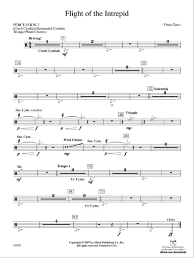 Flight of the Intrepid: 2nd Percussion