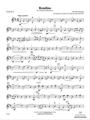Rondino: 2nd Violin