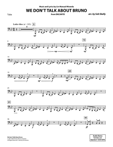 We Don't Talk About Bruno (from Encanto) (arr. Seb Skelly) - Tuba