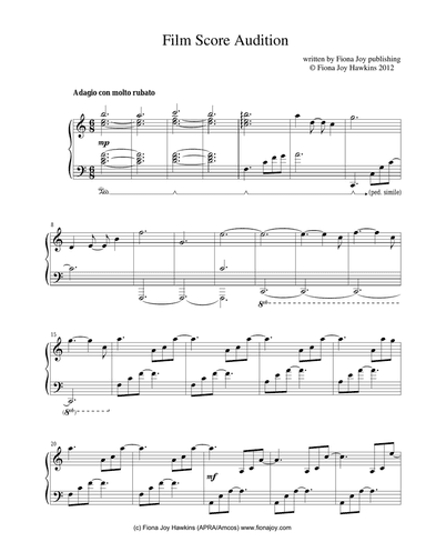 Film Score Audition