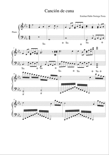 CANCIÓN DE CUNA