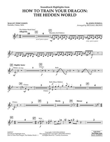 How To Train Your Dragon: The Hidden World (arr. Michael Brown) - Mallet Percussion