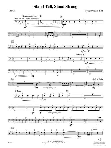 Stand Tall, Stand Strong: Timpani