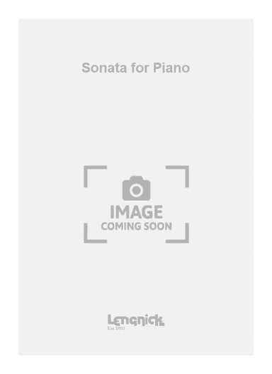 Sonata for Piano