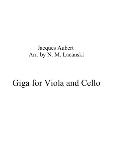 Giga for Violin and Viola