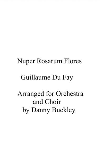 Nuper rosarum flores