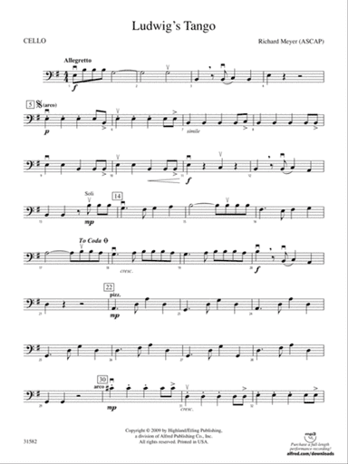 Ludwig's Tango: Cello