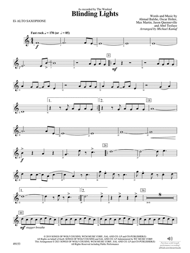 Blinding Lights: E-flat Alto Saxophone