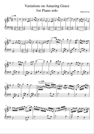 5 Variations on Amazing Grace