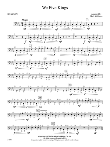 We Five Kings: Bassoon