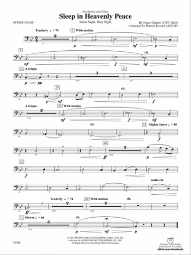 Sleep in Heavenly Peace: String Bass