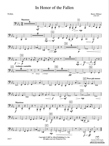 In Honor of the Fallen: Tuba