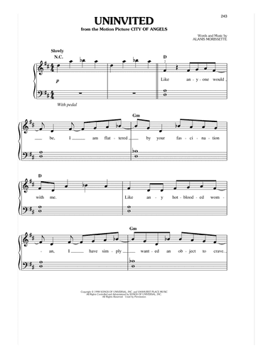 Uninvited (from City Of Angels)