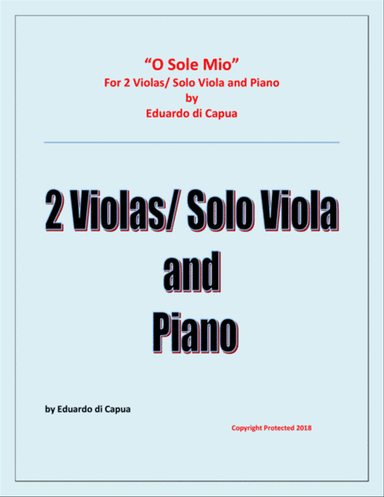 O Sole Mio - 2 Violas and Piano